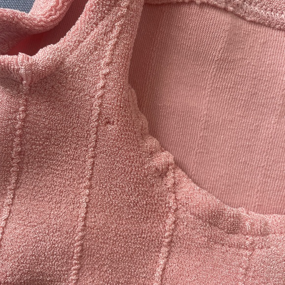 Hunza G Dusty Pink Nile Bikini Top - Picture 4 of 5